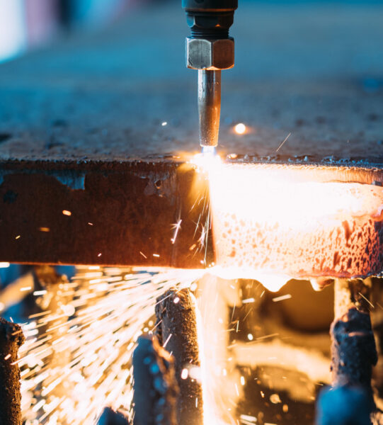 High precision CNC gas cutting metal sheet in metal industry factory